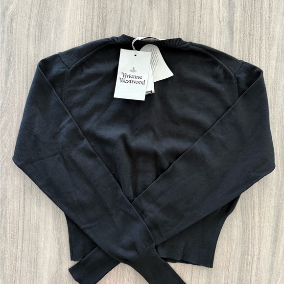 VIVIENNE WESTWOOD Black Bea Cropped Cardigan - Picture 4 of 10